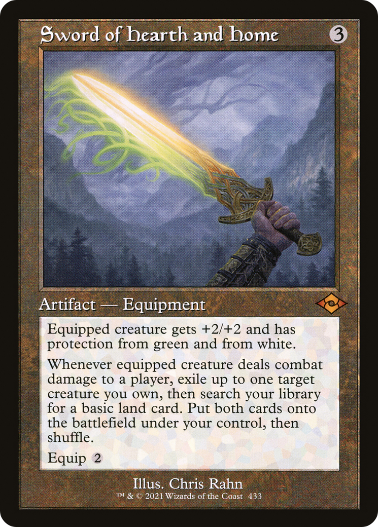 Sword of Hearth and Home (MH2-433) - Modern Horizons 2 Etched Foil