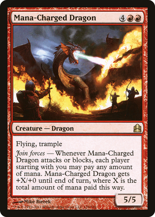 Mana-Charged Dragon (CMD-129) - Commander 2011