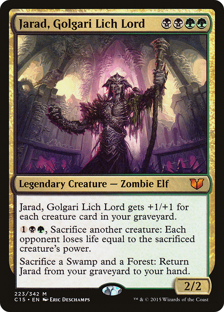 Jarad, Golgari Lich Lord (C15-223) - Commander 2015