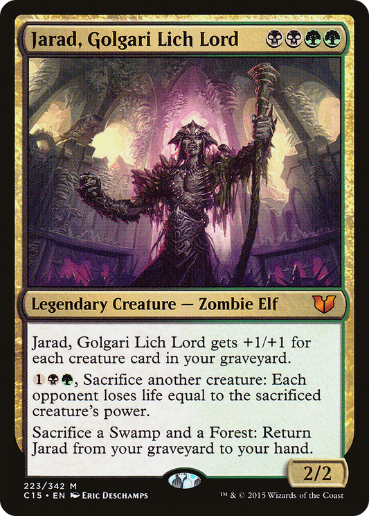 Jarad, Golgari Lich Lord (C15-223) - Commander 2015