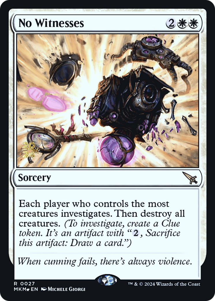 No Witnesses (PRE-27S) - Murders at Karlov Manor Promos Foil