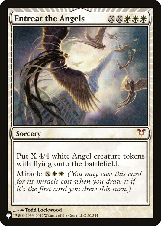 Entreat the Angels (AVR) (LIST-AVR-20) - The List: (miracle) Foil