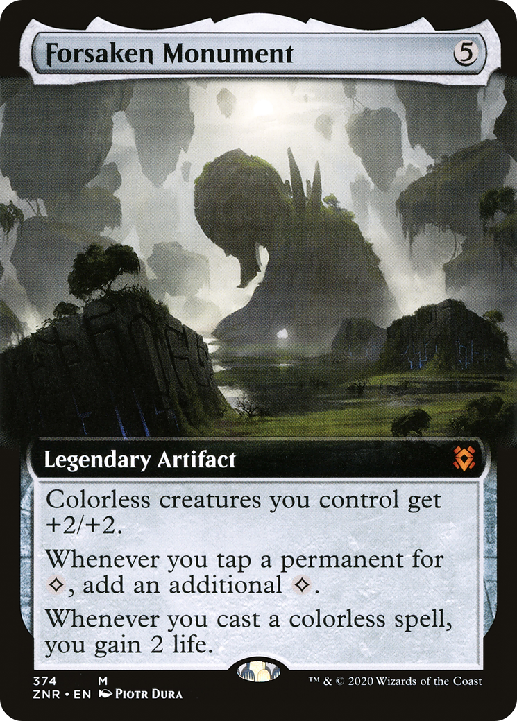 Forsaken Monument (ZNR-374) - Zendikar Rising: (Extended Art)