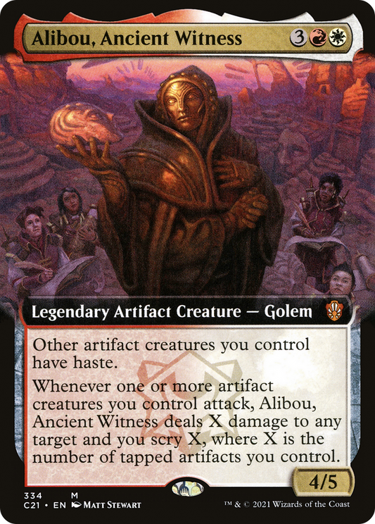 Alibou, Ancient Witness (C21-334) - Commander 2021: (Extended Art)