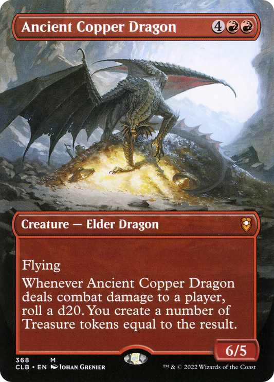 Ancient Copper Dragon (CLB-368) - Commander Legends: Battle for Baldur's Gate (Borderless) Foil