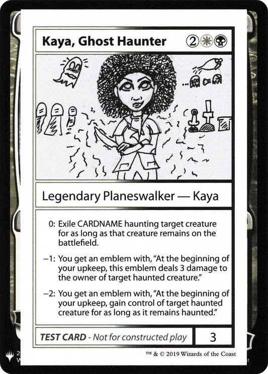 Kaya, Ghost Haunter (CMB1-094) - Mystery Booster Playtest Cards 2019