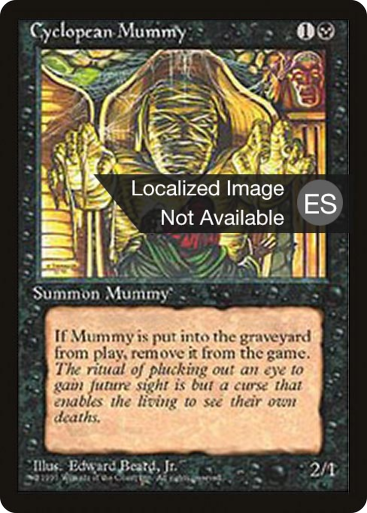 Cyclopean Mummy (4BB-128) - Fourth Edition Foreign Black Border