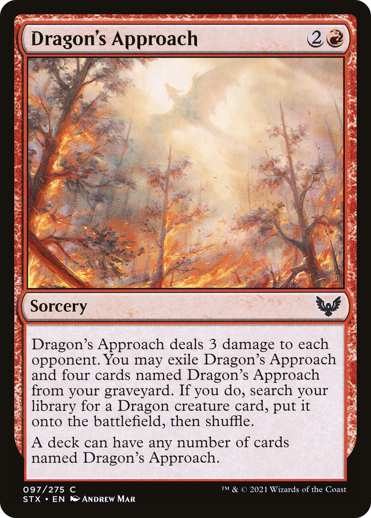 Dragon's Approach (STX-097) - Strixhaven: School of Mages Foil