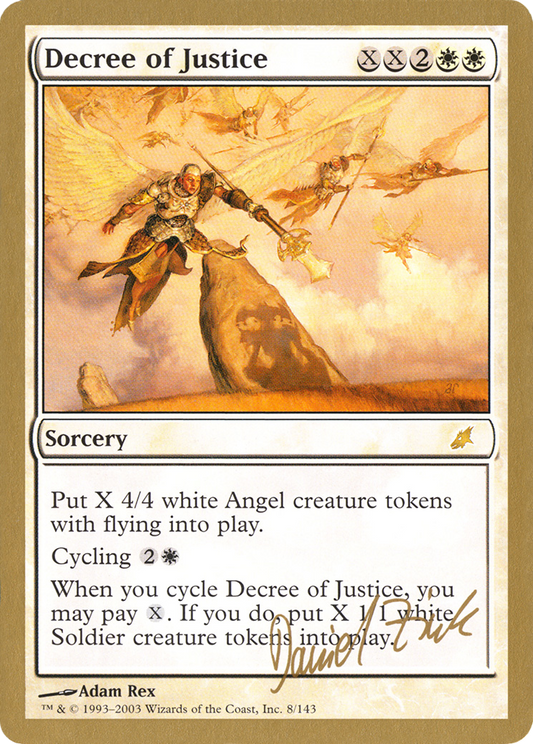 Decree of Justice (WC03-DZ8) - World Championship Decks 2003