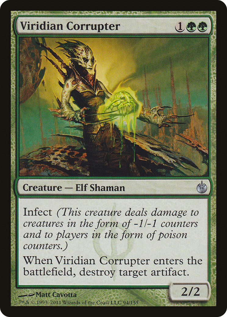 Viridian Corrupter (MBS-094) - Mirrodin Besieged Foil