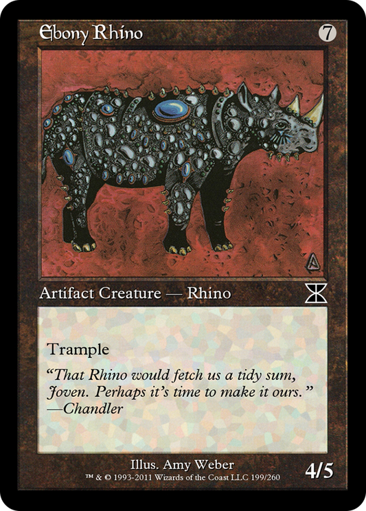 Ebony Rhino (ME4-199) - Masters Edition IV Foil