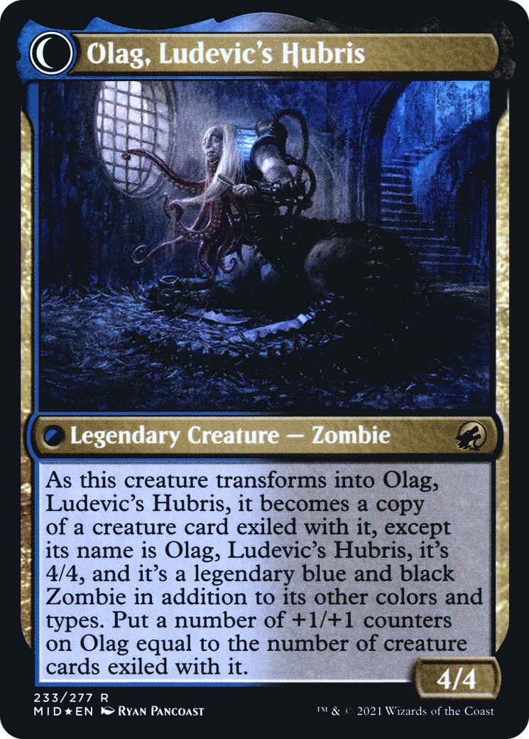 Ludevic, Necrogenius // Olag, Ludevic's Hubris (PMID-233S) - Innistrad: Midnight Hunt Promos: (Double Faced Transform) Foil