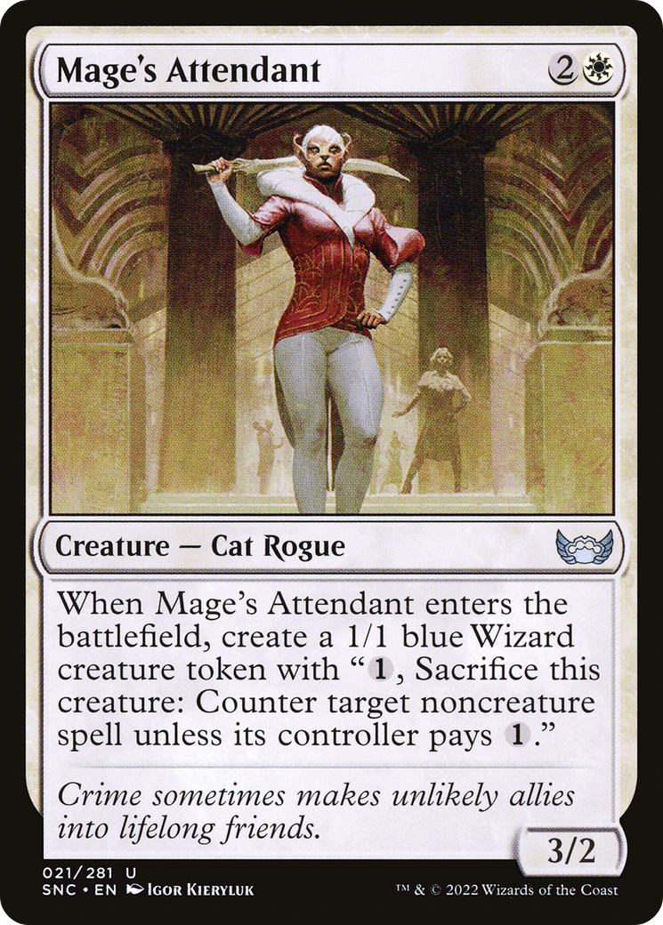 Mage's Attendant  (SNC-021) - Streets of New Capenna