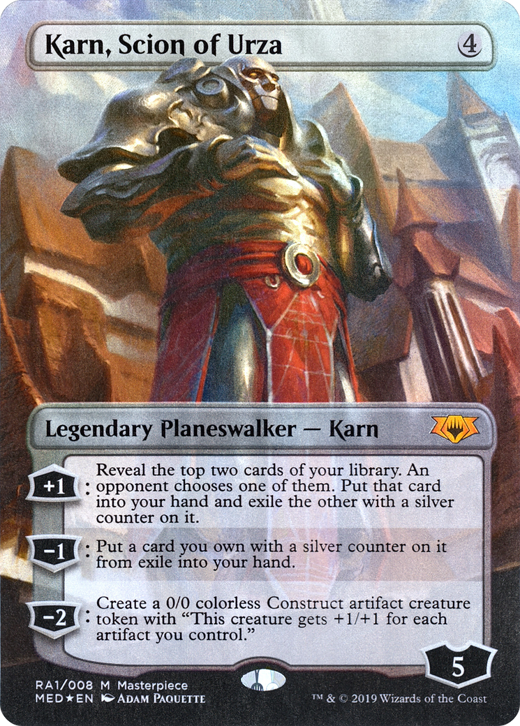 Karn, Scion of Urza (MED-RA1) - Mythic Edition (Borderless) Foil