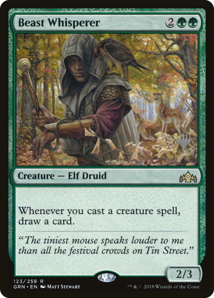Beast Whisperer (PPELD-123) - Guilds of Ravnica Promos (Promo Pack) Foil