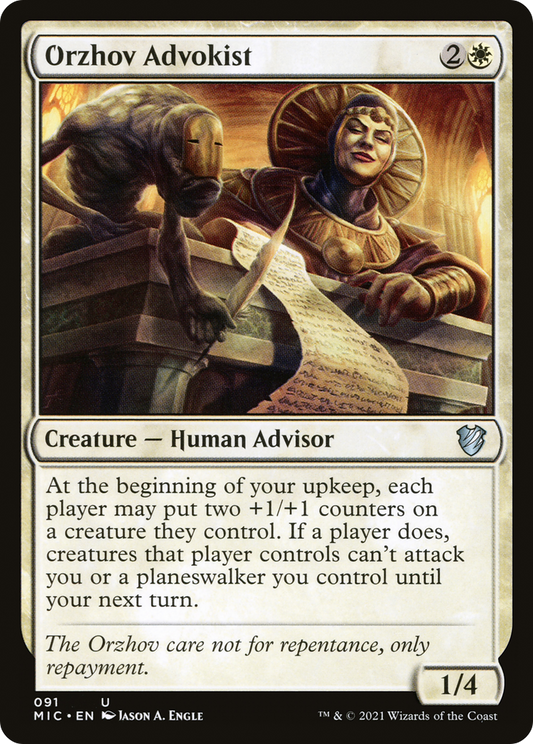 Orzhov Advokist (MIC-091) - Midnight Hunt Commander