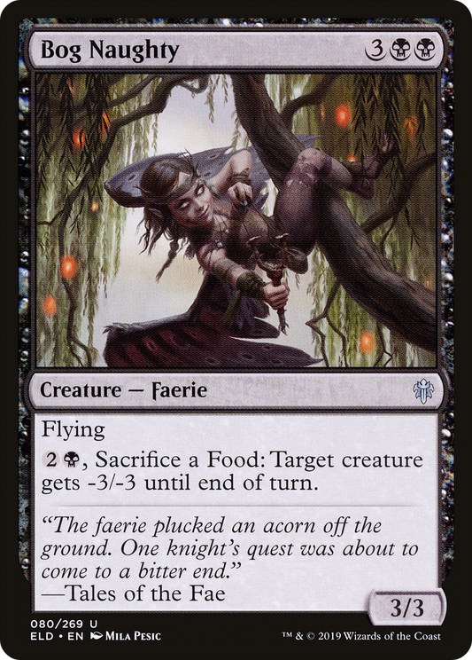 Bog Naughty (ELD-080) - Throne of Eldraine Foil