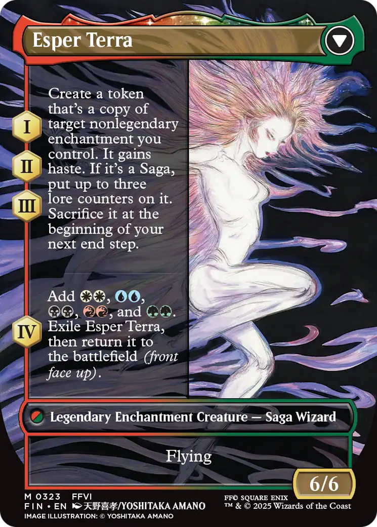 Terra, Magical Adept (Borderless) (FIN-323) - FINAL FANTASY (Borderless) Foil