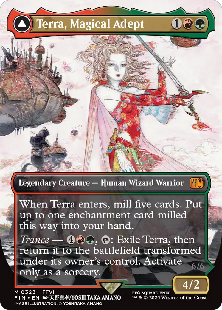 Terra, Magical Adept (Borderless) (FIN-323) - FINAL FANTASY (Borderless) Foil