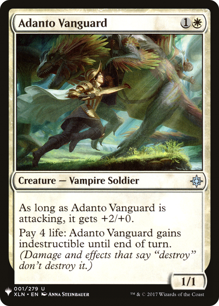 Adanto Vanguard (PLST-XLN-1) - The List