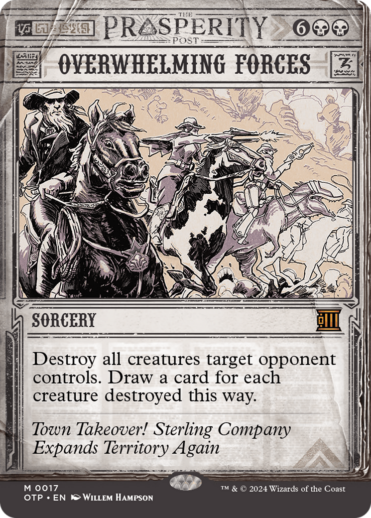 Overwhelming Forces  (Borderless)(OTP-017) - Breaking News: (Showcase) Foil