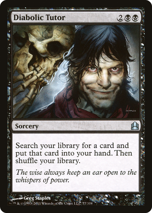 Diabolic Tutor (CMD-077) - Commander 2011