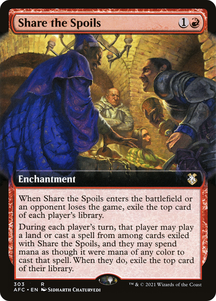 Share the Spoils (AFC-303) - Forgotten Realms Commander: (Extended Art)