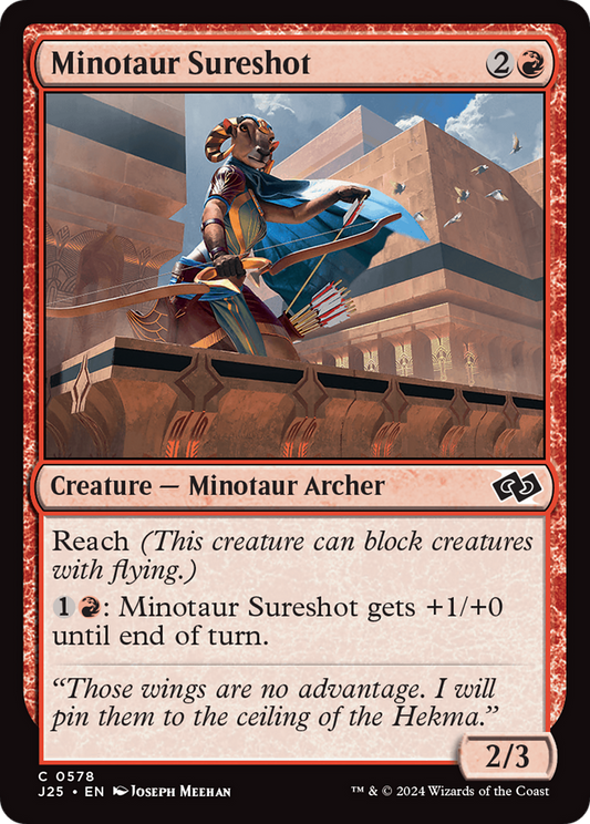 Minotaur Sureshot (J25-578) - Foundations Jumpstart Foil