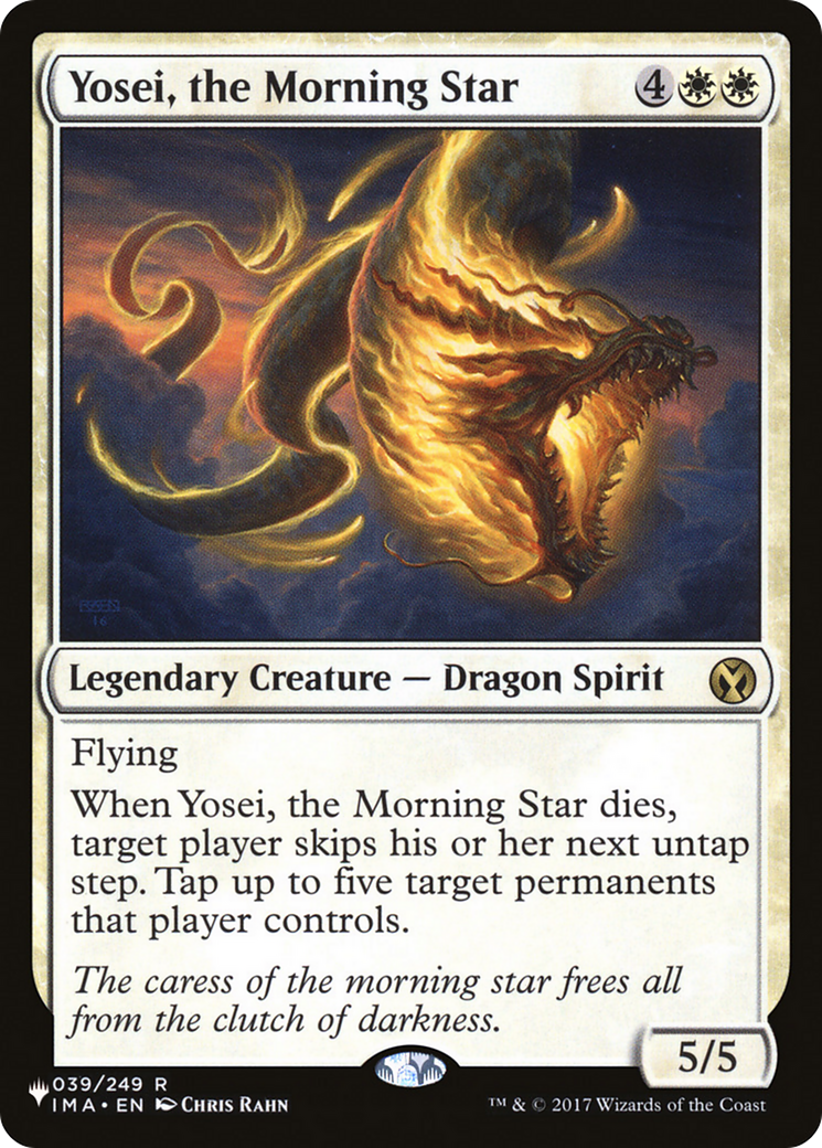 Yosei, the Morning Star (LIST-IMA-39) - The List