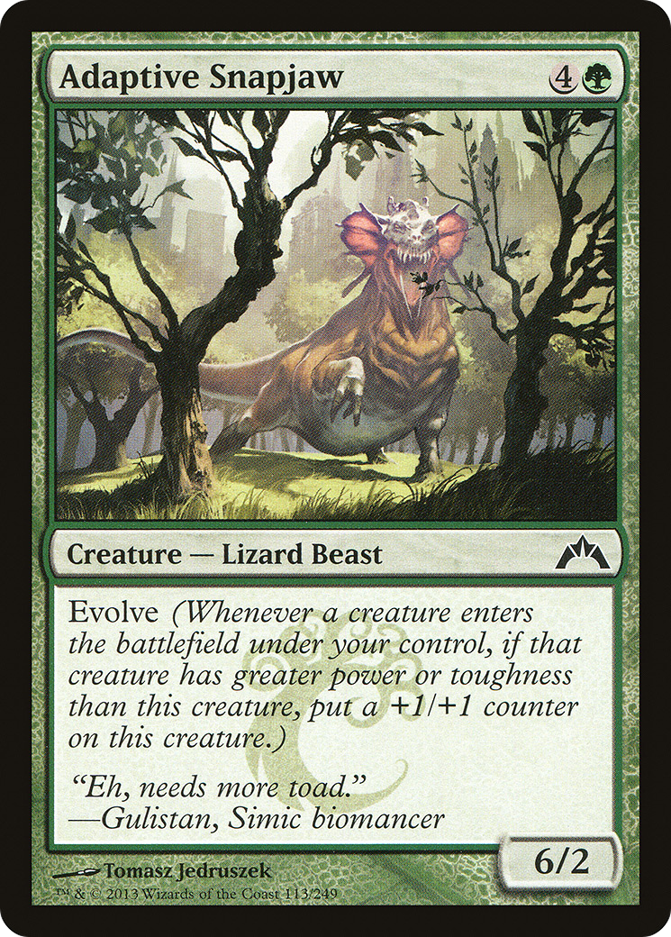 Adaptive Snapjaw (GTC-113) - Gatecrash Foil