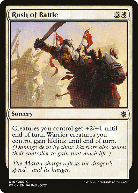 Rush of Battle (KTK-019) - Khans of Tarkir Foil