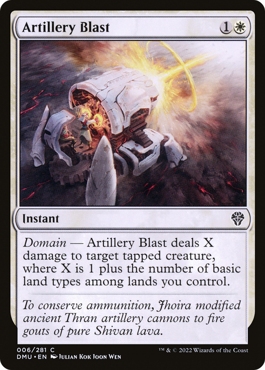 Artillery Blast (DMU-006) - Dominaria United Foil