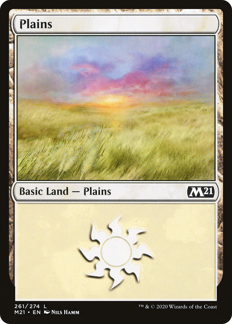 Plains (M21-261) - Core Set 2021 Foil