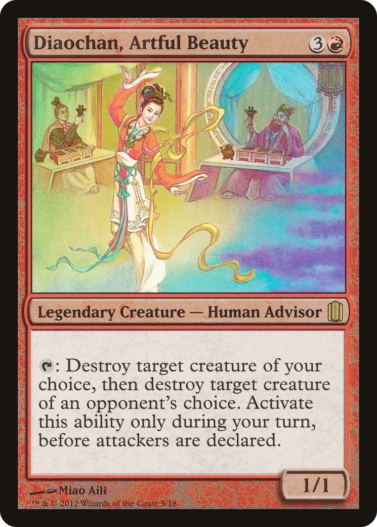 Diaochan, Artful Beauty (CM1-005) - Commander's Arsenal Foil