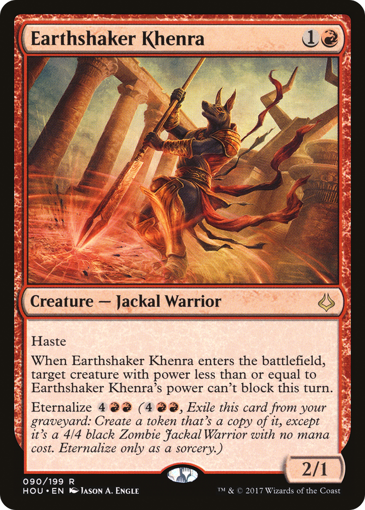 Earthshaker Khenra (HOU-090) - Hour of Devastation Foil