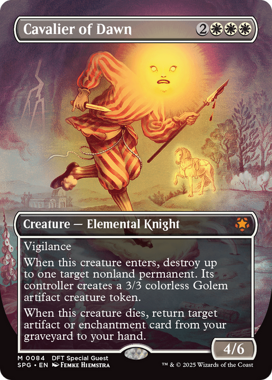 Cavalier of Dawn (Borderless) (SPG-084) - Special Guests (Borderless) Foil