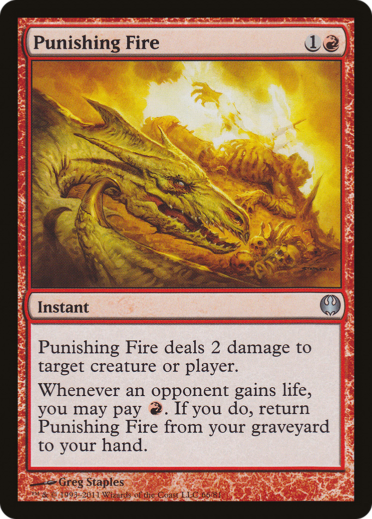 Punishing Fire (DDG-066) - Duel Decks: Knights vs. Dragons