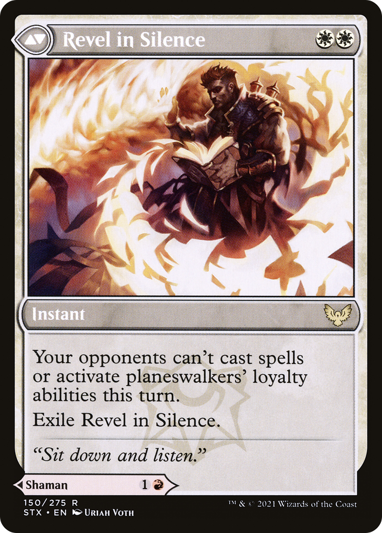 Flamescroll Celebrant // Revel in Silence (STX-150) - Strixhaven: School of Mages Foil