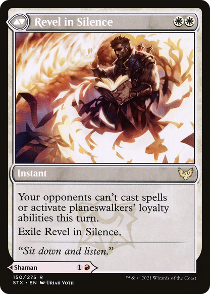 Flamescroll Celebrant // Revel in Silence (STX-150) - Strixhaven: School of Mages Foil