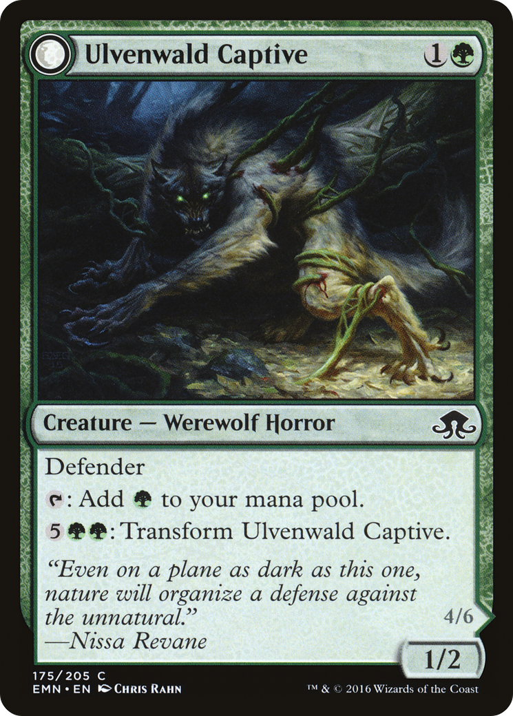 Ulvenwald Captive // Ulvenwald Abomination (EMN-175) - Eldritch Moon: (mooneldrazidfc) Foil