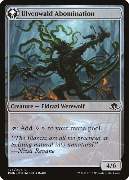 Ulvenwald Captive // Ulvenwald Abomination (EMN-175) - Eldritch Moon: (mooneldrazidfc)