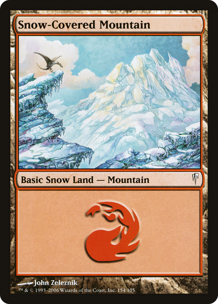 Snow-Covered Mountain (CSP-154) - Coldsnap Foil