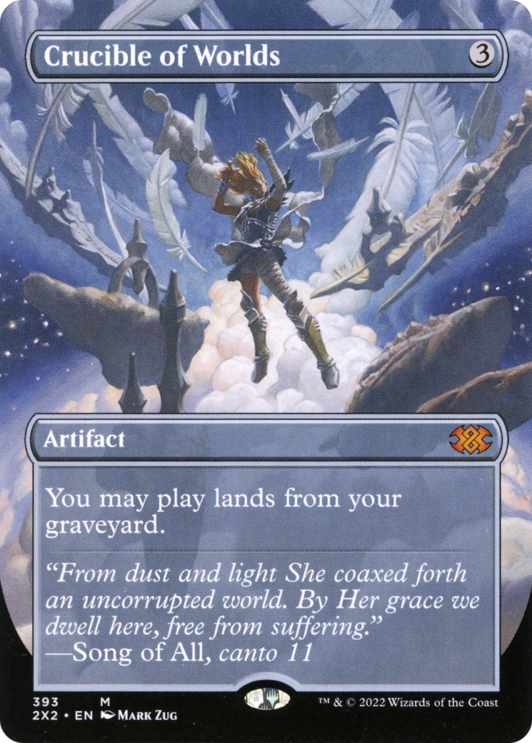 Crucible of Worlds  (Borderless)(2X2-393) - Double Masters 2022 Foil
