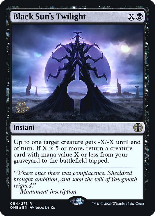 Black Sun's Twilight (PONE-84S) - Phyrexia: All Will Be One Promos Foil