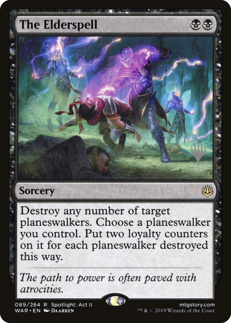 The Elderspell (PWAR-89P) - War of the Spark Promos Foil