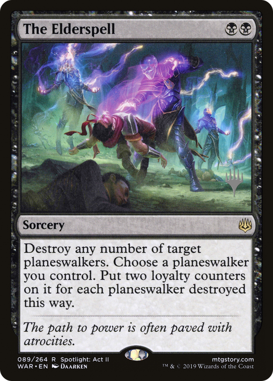 The Elderspell (PWAR-89P) - War of the Spark Promos Foil