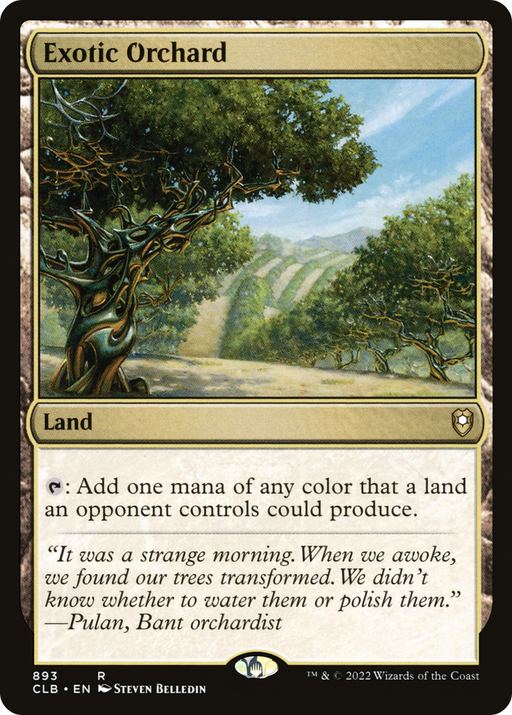 Exotic Orchard (CLB-893) - Commander Legends: Battle for Baldur's Gate