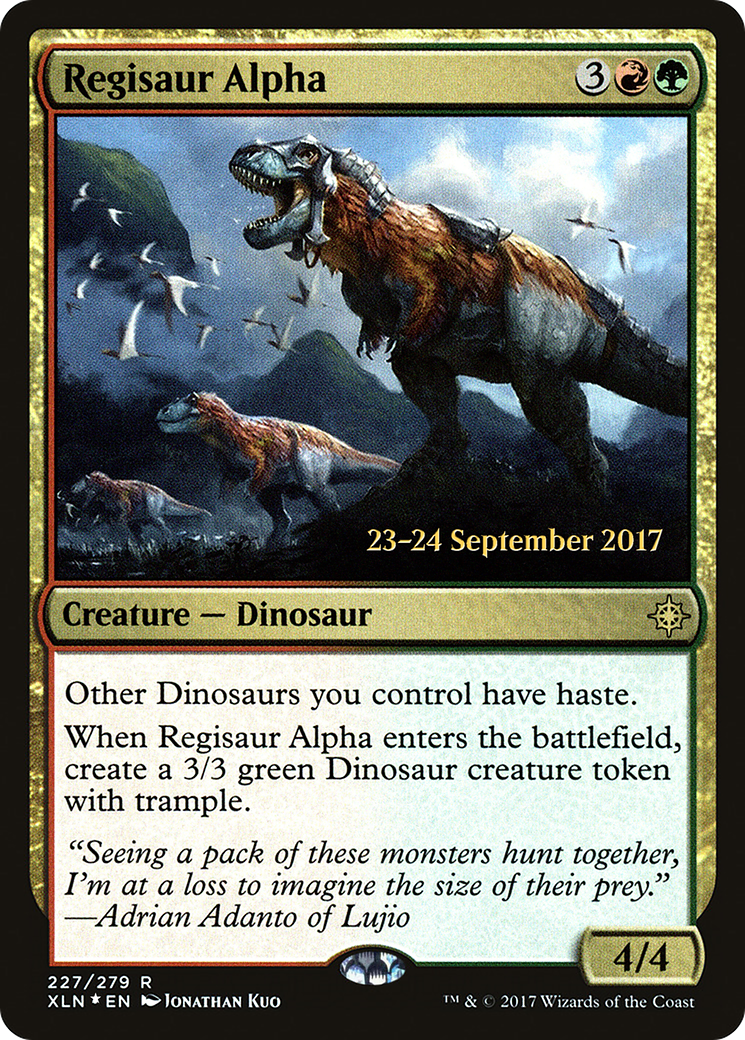 Regisaur Alpha (PXLN-227S) - Ixalan Promos Foil