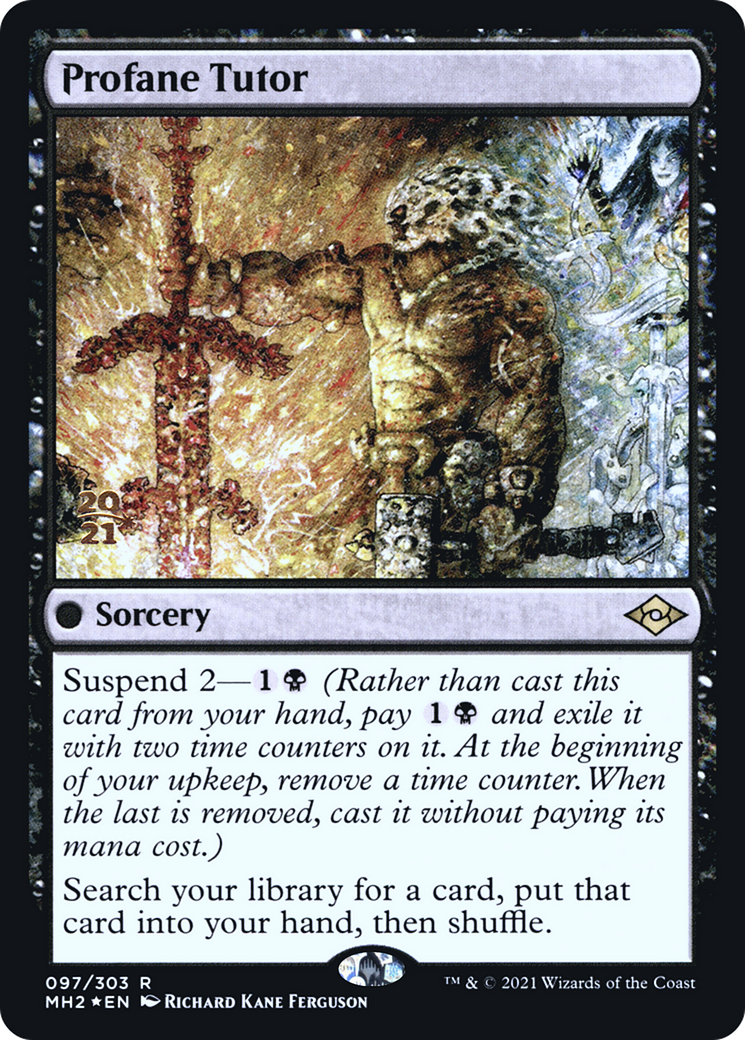 Profane Tutor (PRE-097) - Modern Horizons 2 Promos (Prerelease) Foil