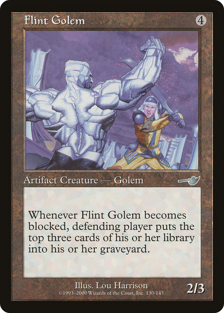 Flint Golem (NEM-130) - Nemesis Foil